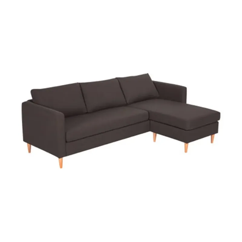 Sofa Med Chaiselong  Vendbar  Antracit