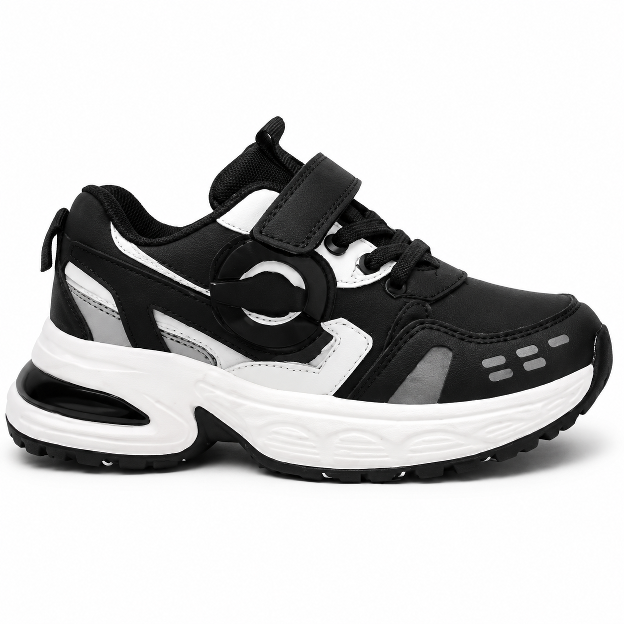 Sort Sneaker Med Velkro 36