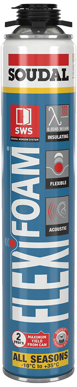 Soudal Flexifoam Gun All Season Fugeskum Blå 750ml