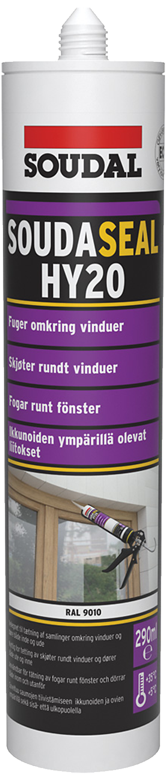 Soudaseal Hy20 Polymer-fugemasse 290ml Hvid