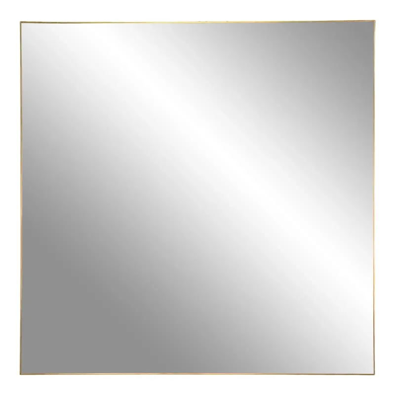 Spejl Med Ramme   Messing Look 60x60 Cm 4001360 Udg