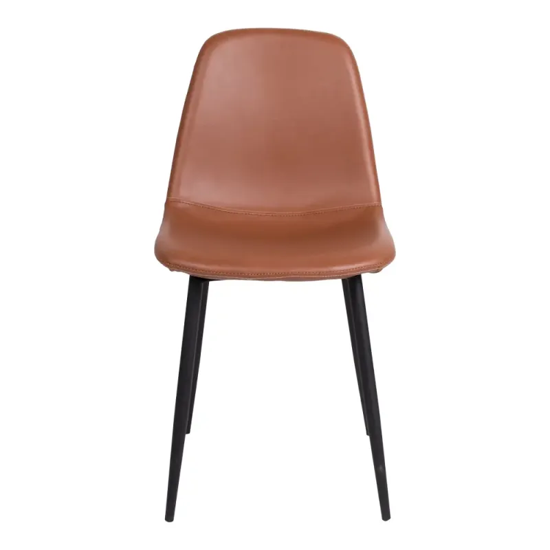 Spisebordsstol   Lysebrunt Vintage Med Sorte Ben Hn1224 1001115