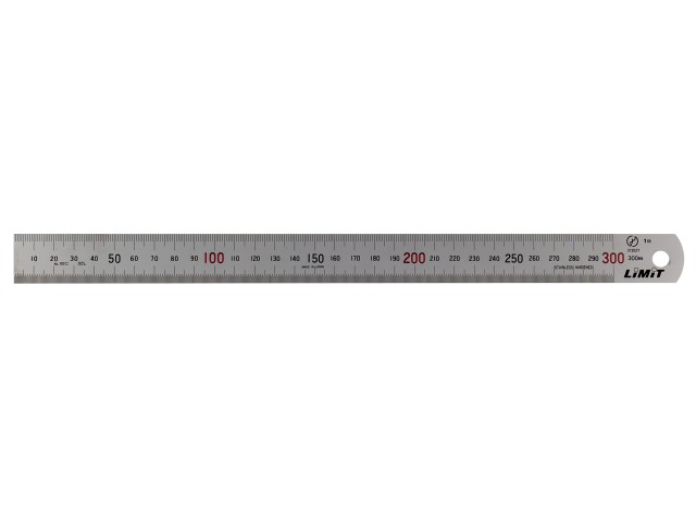 Stålineal 300 Mm Blændfri