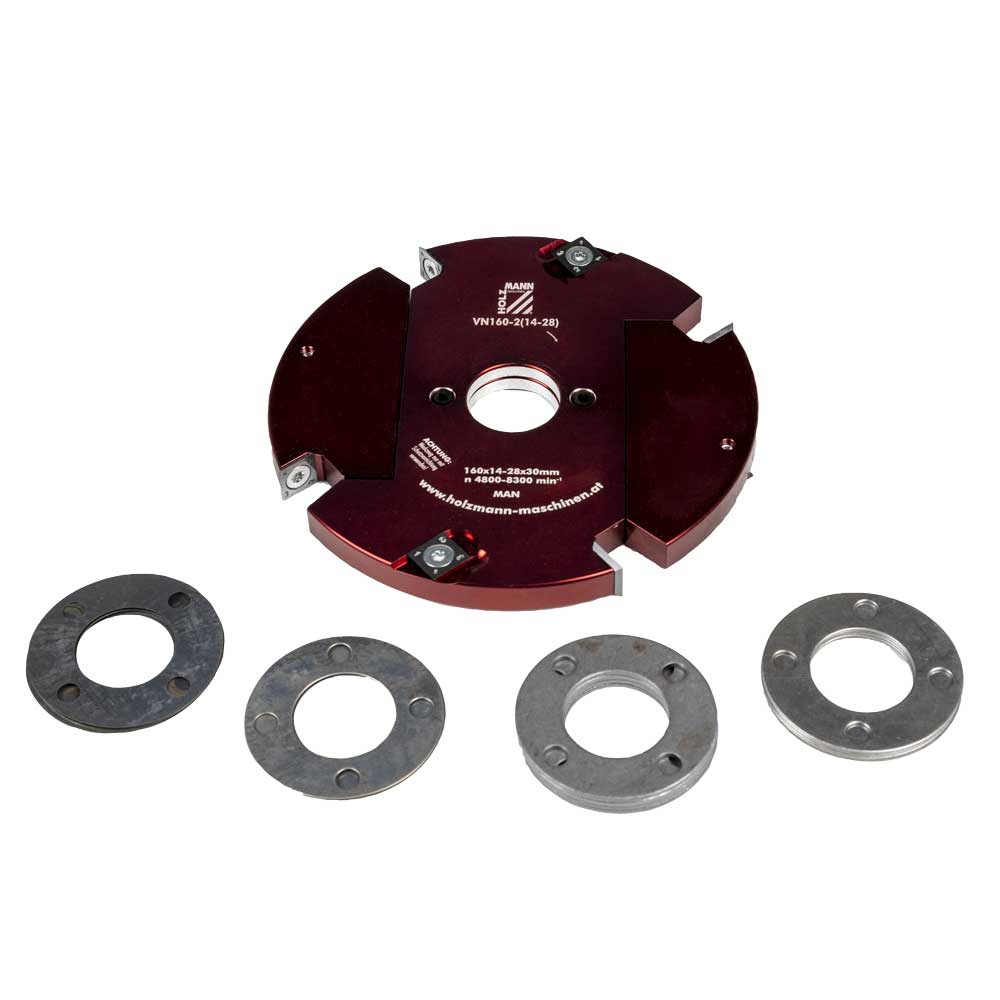 Stilbar Notfræser  -delt ø160 Mm 14-28 Mm