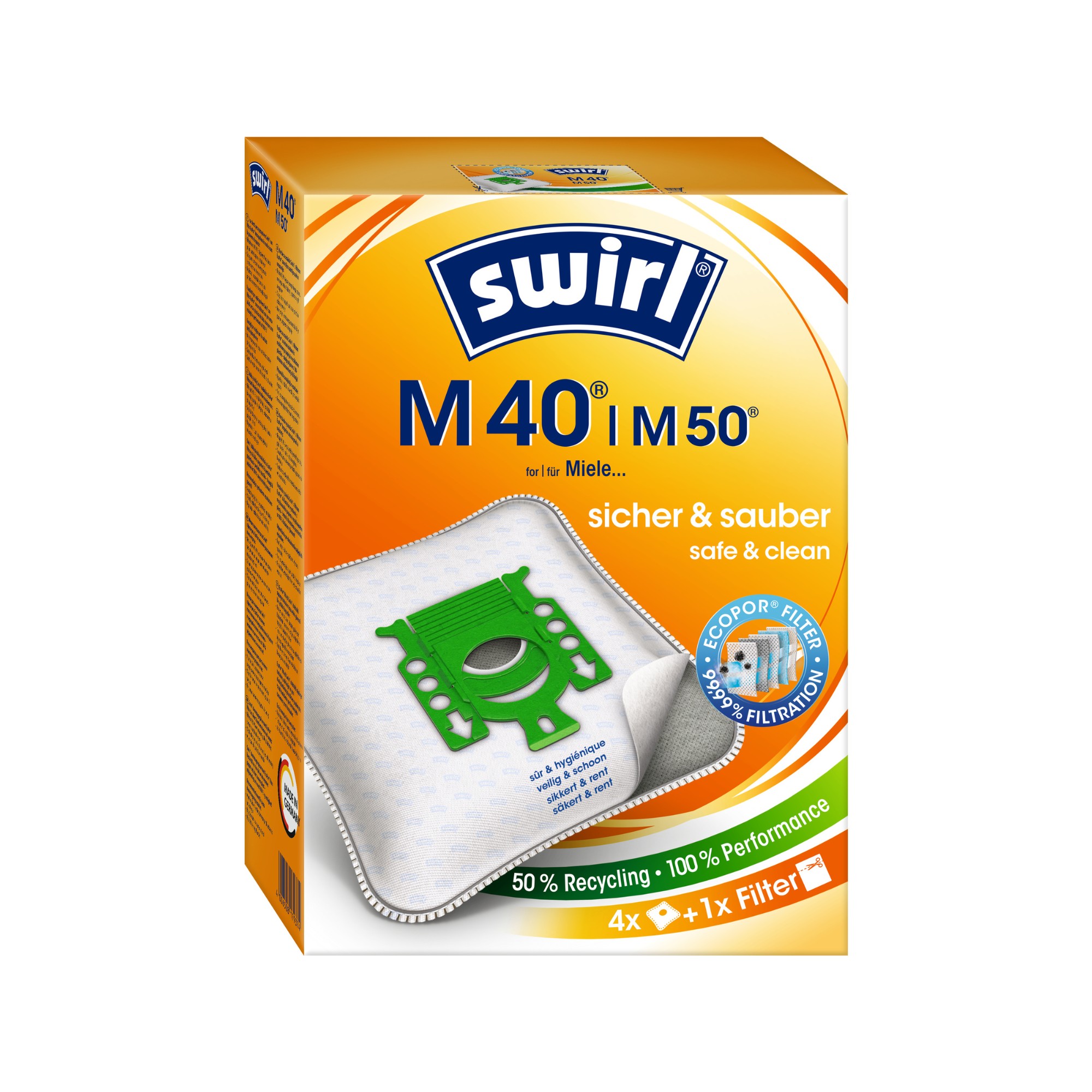 Støvsugerposer Til Miele   Passer Alle Modeller  Undtagen Miele Guard      Stk    Filter