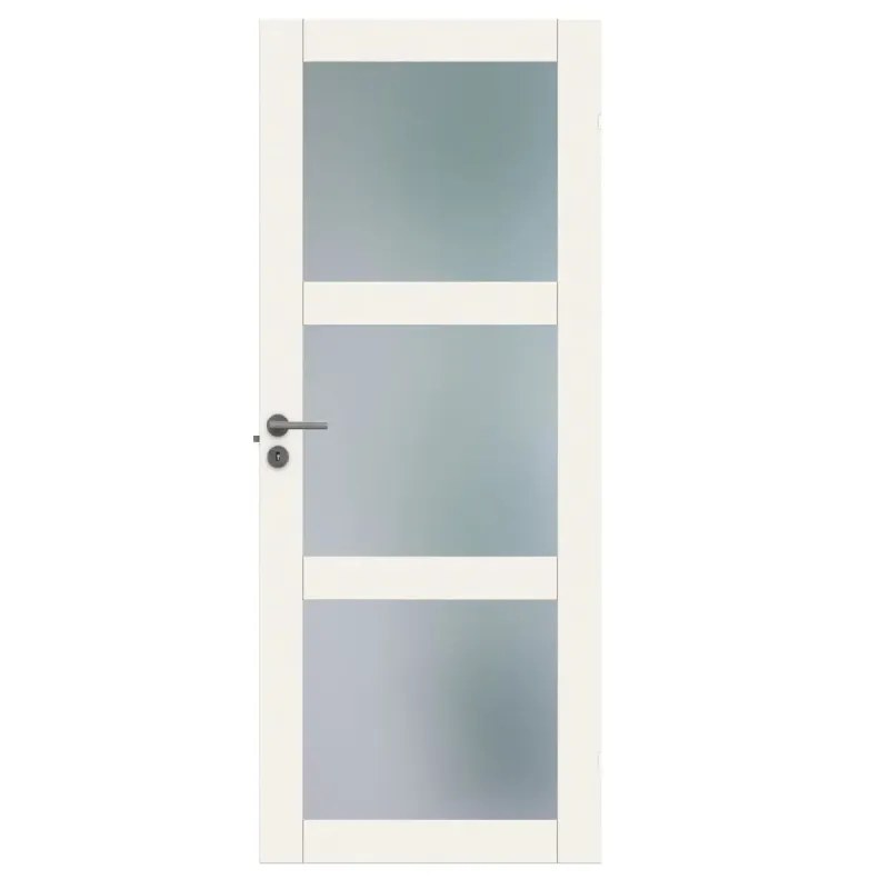Swedoor Purity Gw3l Hvid Rammedør    Klart Hærdet Glas M9x21