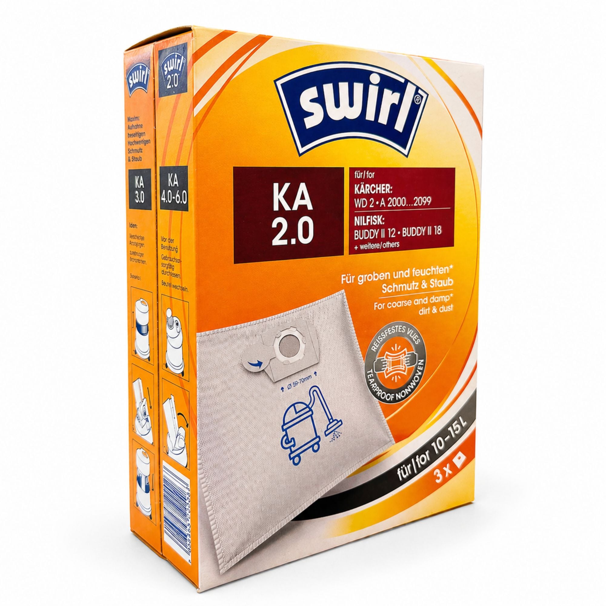Swirl Ka     Støvsugerposer Til Kärcher   Nilfisk   Stk Støvsugerposer