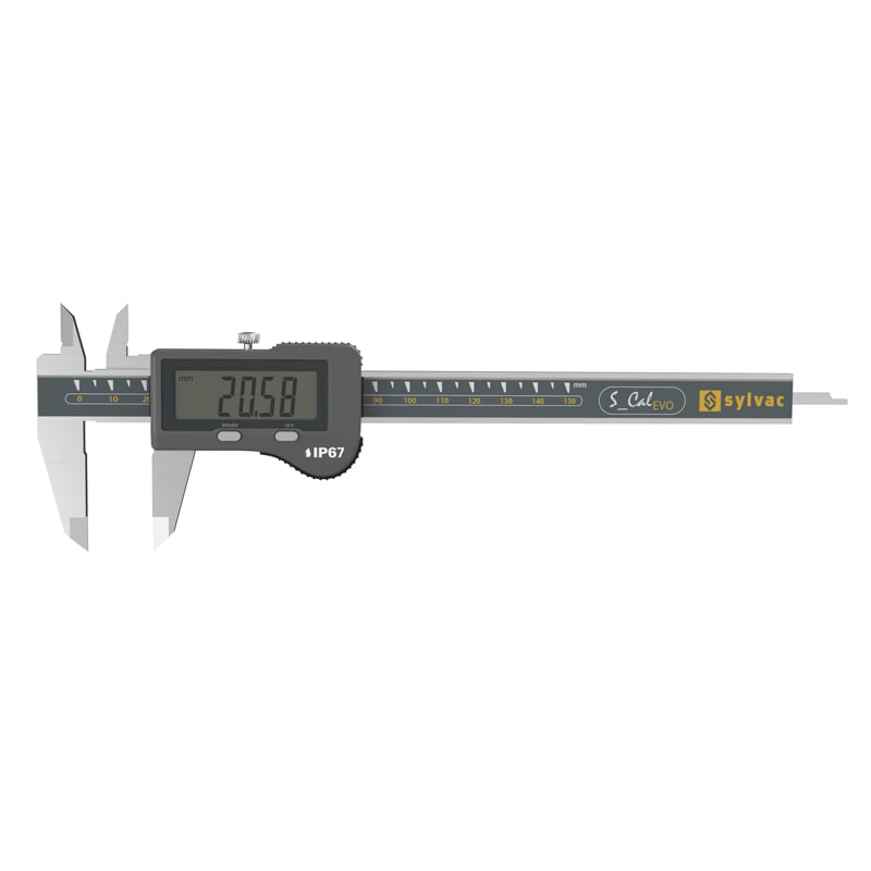 Sylvac Digital Skydelære   Cal Evo Standard Ip67 150 Mm  810 1502  Dybdemål 4x1   Mm