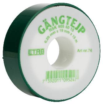 Tejp Gängtätning 74 12mmx5m Vi