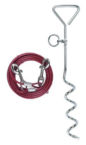 Tøjrpæl Med Wire Til Hund På Max  30 Kg