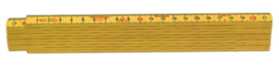 Tommestok Glasfiber G61- -10 Gu Mm Tomme      Og 10 Led