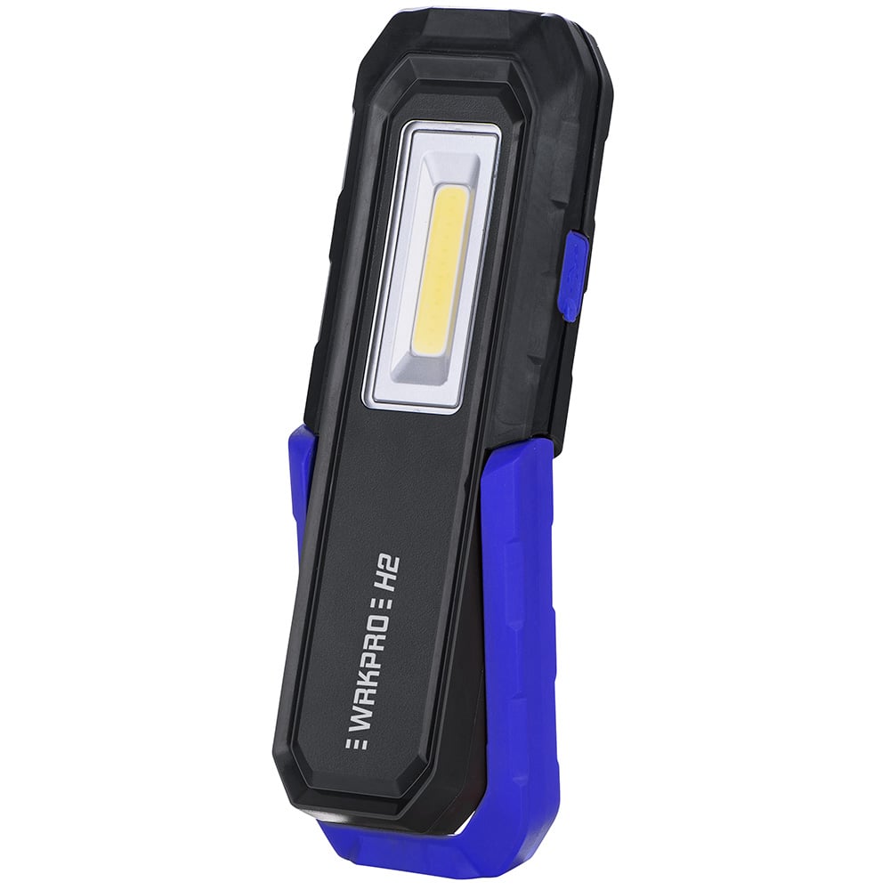 Wrkpro Arbejdslampe  Quot H2 Quot  3w Cob Led Lampehoved Med Magnet  Krog Og Genopladeligt Batteri