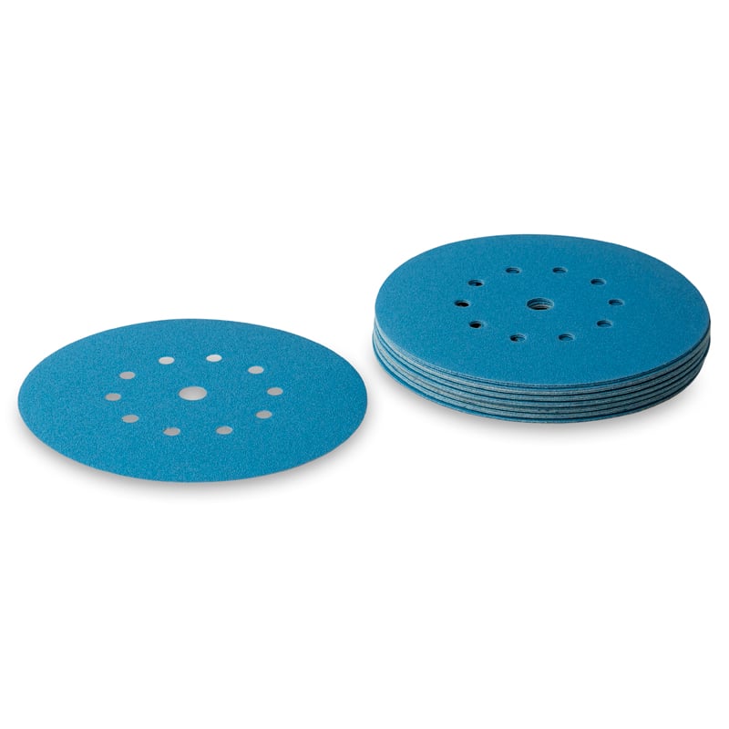 ø225mm Girafsliberondeller 10   Hul 25 Stk  Cool Blue Korn P40