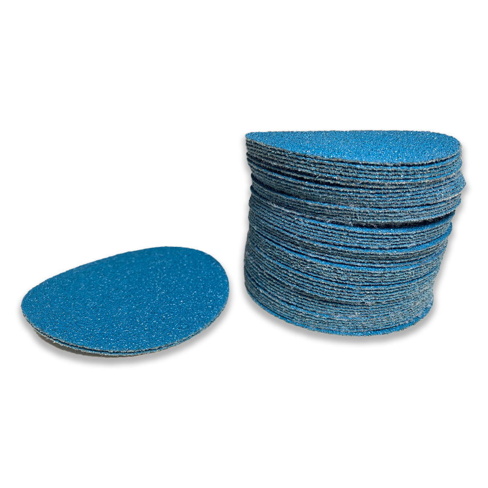 ø75mm Sliberondeller Uden Huller Til Excentersliber 50 Stk Cool Blue Korn P40