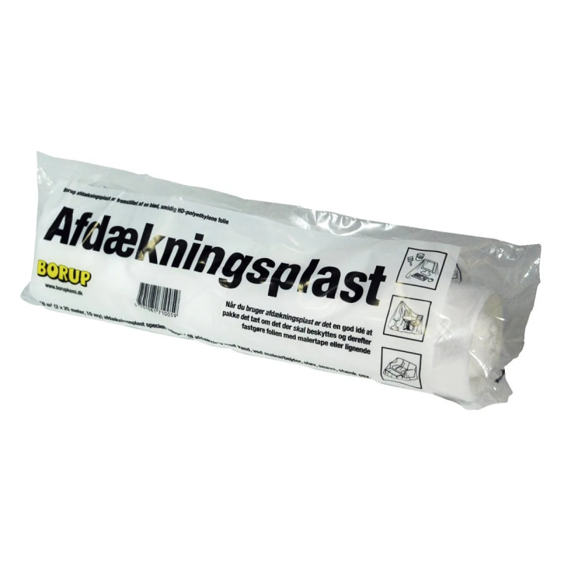 Afdækningsplast 10my 2x25m 553205025