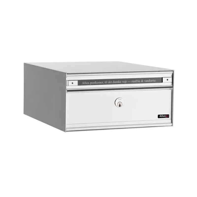 Allux Pc1 Uden Lås   Modul Hvid    Stållåge Systempostkasse F47805-2h