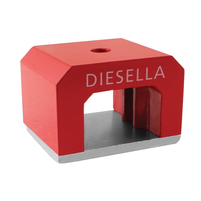 Alnico Hestesko Magnet   Broform 40x25x25 Mm Med ø5 Mm Hul  90n