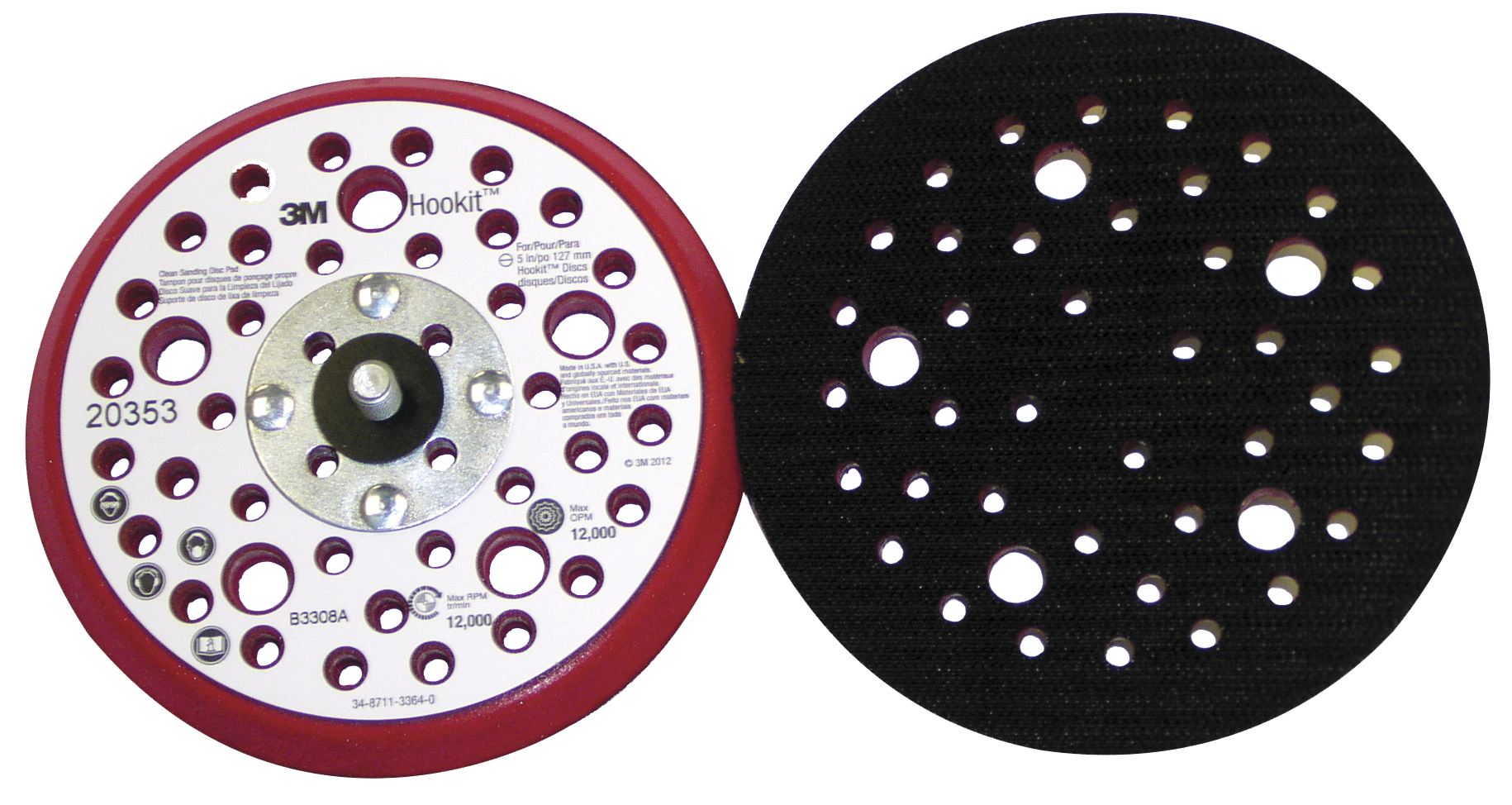 Bagplade Low Profile ø125mm 16 Quot