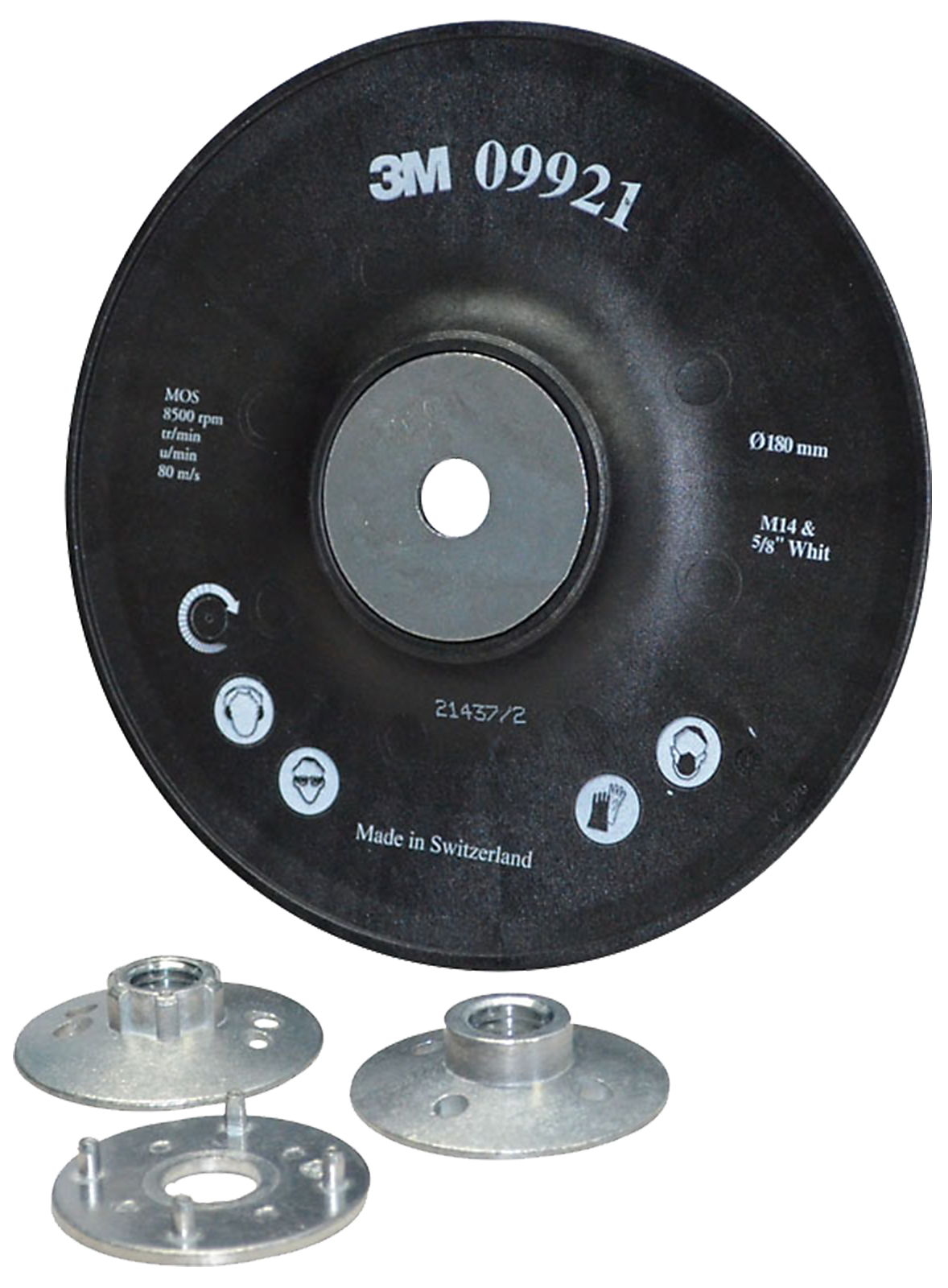 Bagplade ø178mm Krt
