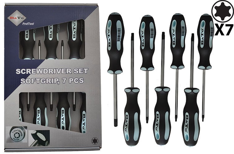 Bato Skruetrækkersæt Torx 10-40   Dele