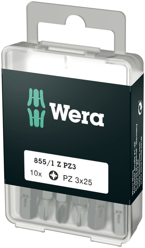Bits Til Pozidriv-krydskærv Wera 855