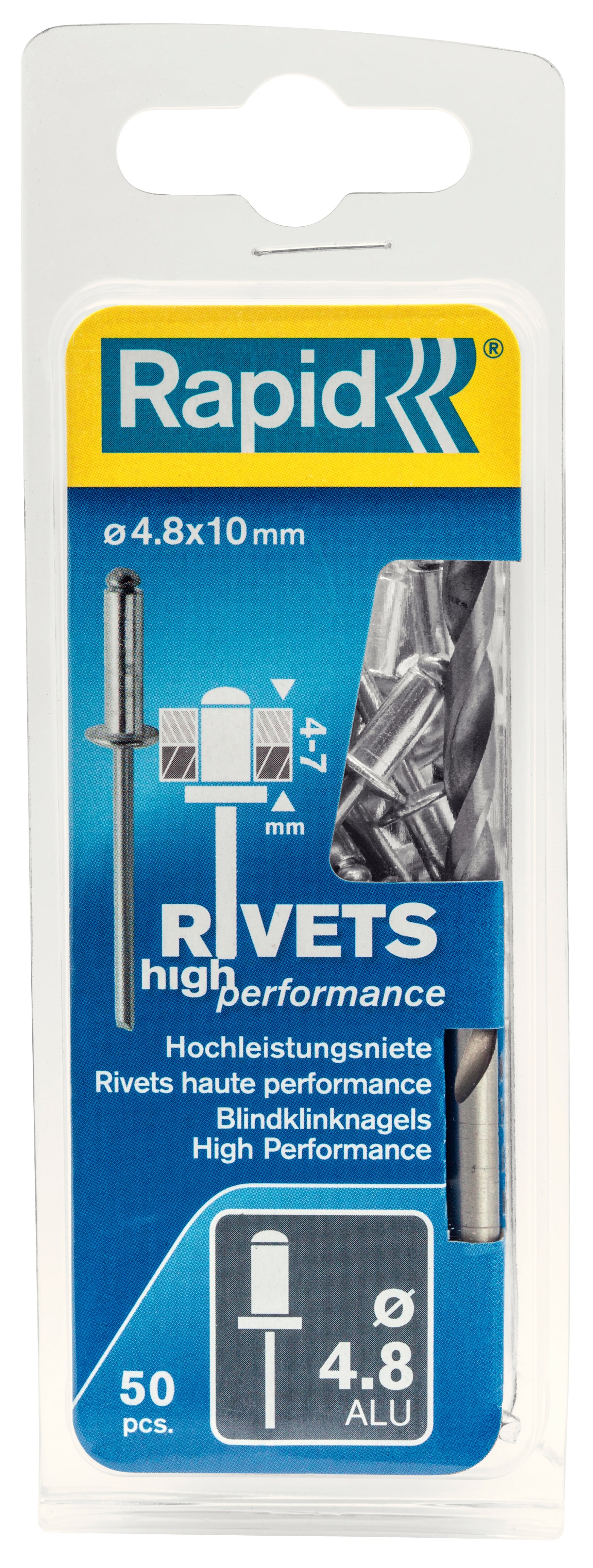 Blindnitte ø4     10 Mm 50 Stk