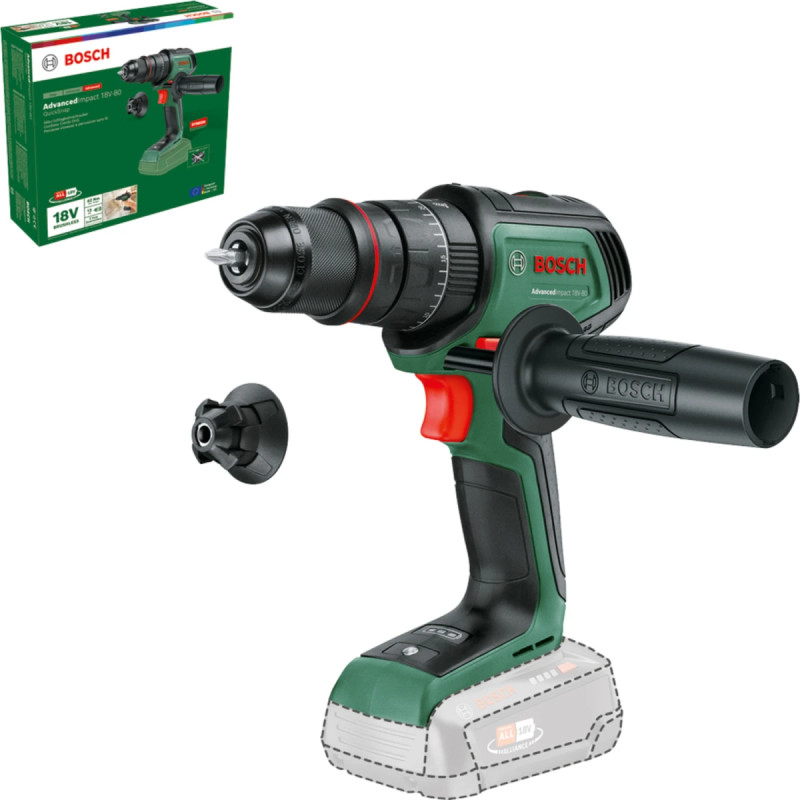 Bosch Akkuslagboremaskine 18v-80 2x2 5ah   Tilbehør 06039e2105