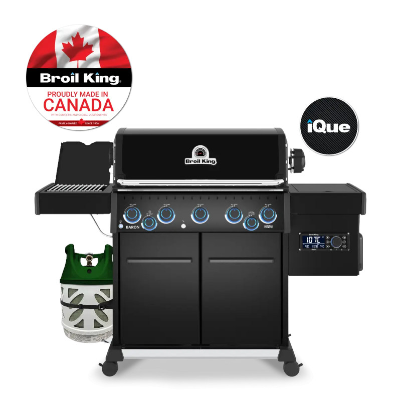 Broil King Baronâ  590 Irp Pellet-ready-series Shadow Gasgrill Og Træpillegril