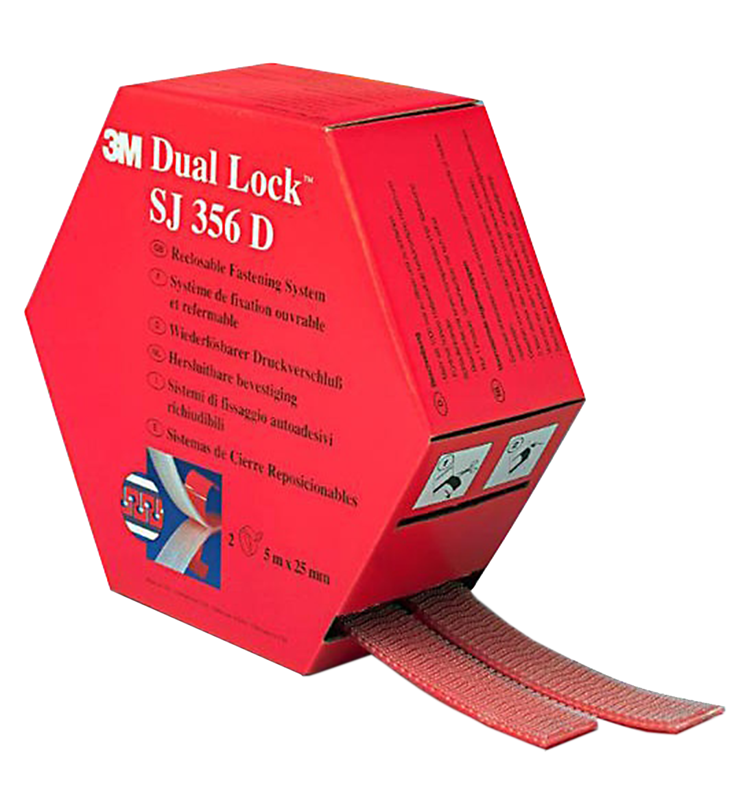 Burretape Dual Lock Tm Klar Inde 5m
