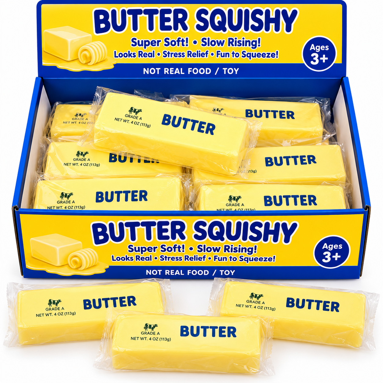 Butter Squishy Blød Sjov Smørpakke
