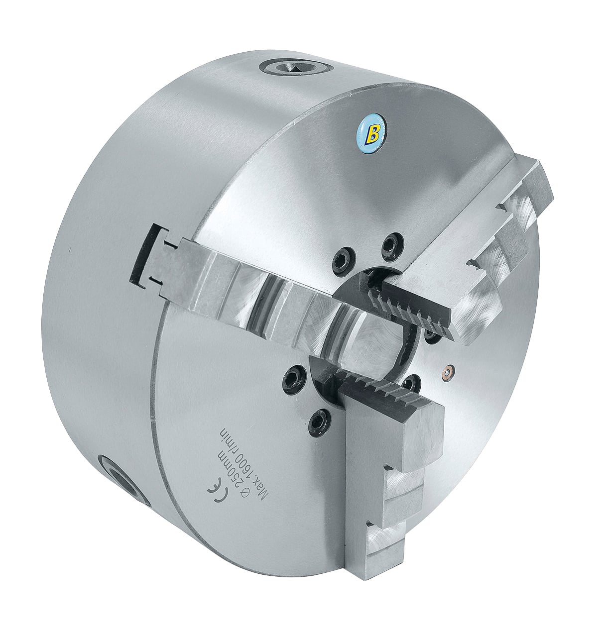 Centrerpatron  -bakket Dk11-d4 ø125 Mm Støbejern Din 55029