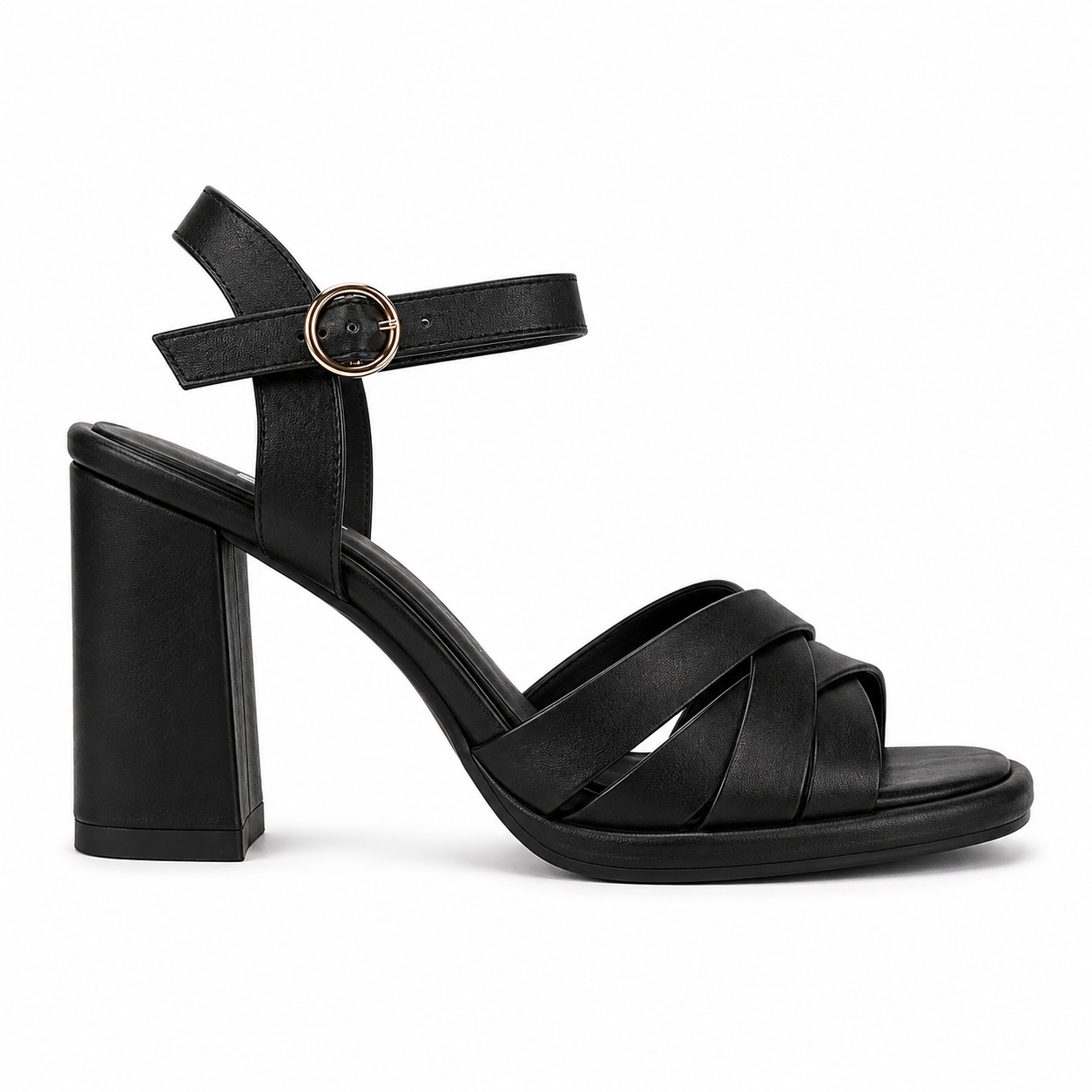 Classic Block Heel Sandaler  Sort 40