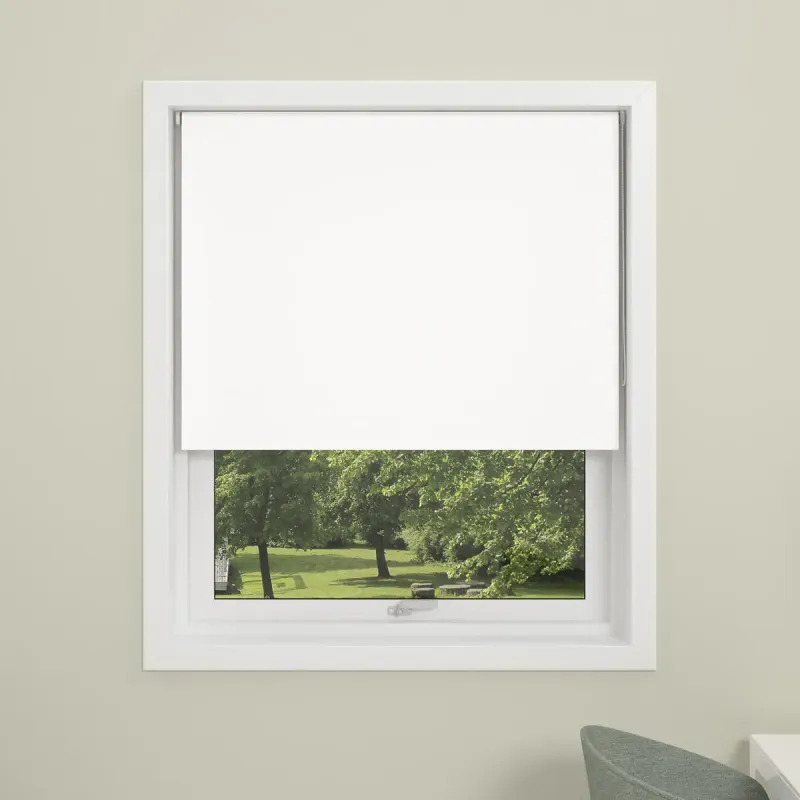 Debel Mørklægningsgardin Uni Hvid Hvid 110x170cm