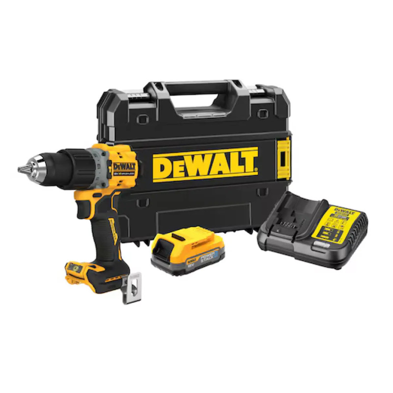Dewalt 18v Xr Slagboremaskine Inkl Powerstack 7ah Batteri Tstak Dcd805e1t-qw