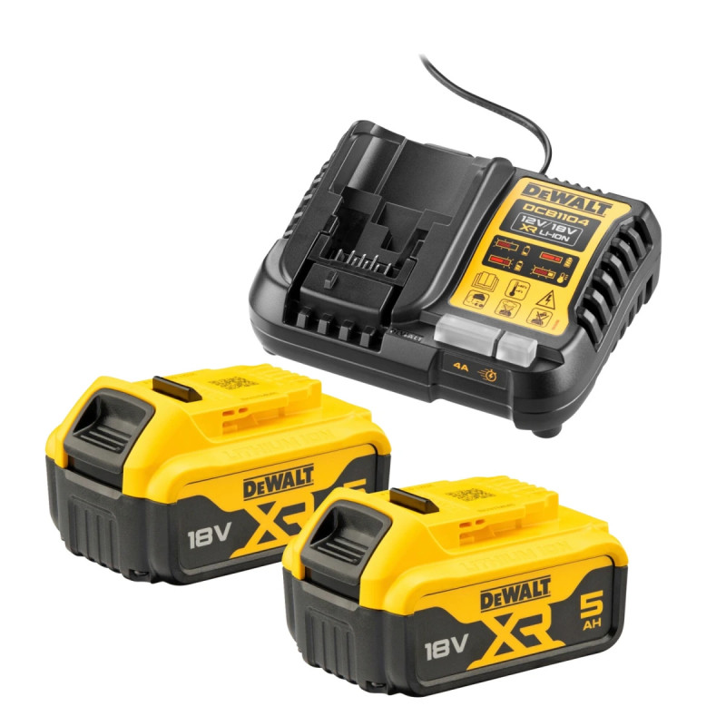 Dewalt Xr 4a Oplader Startsæt Multispænding Dcb1104p2-qw