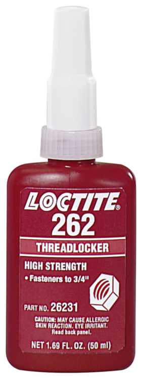 Gevindlåsning Middelstærk Loctite 262