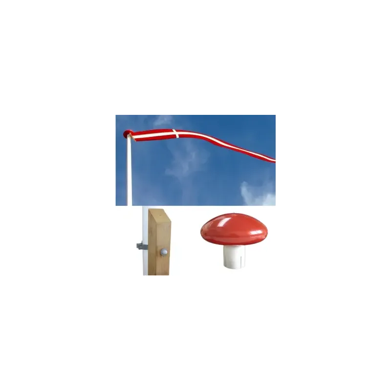 Glasfiberflagstang    Olieret Egestøtte Og Beslag 14 Meter