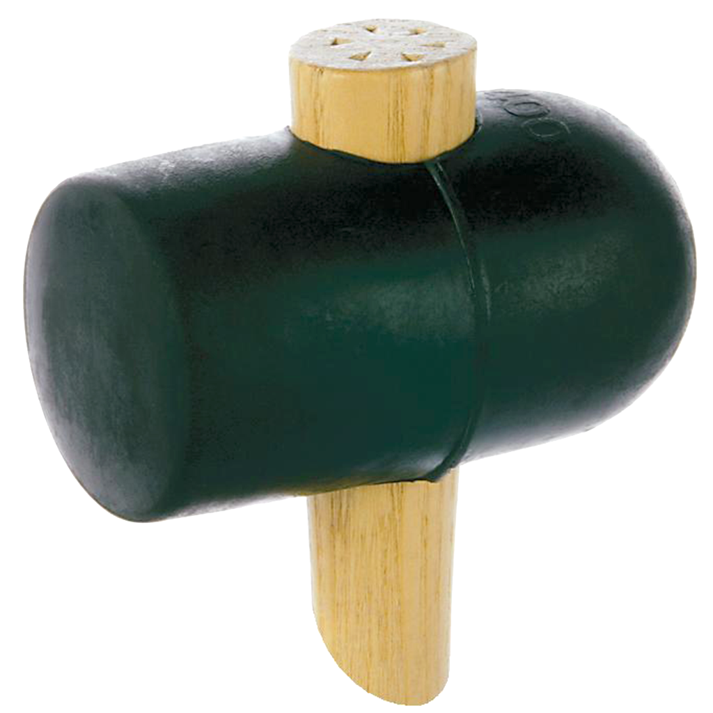 Gummihammer Rund Flad Bane Hvid ø65 Mm