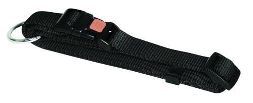 Halsbånd Nylon Sort 20 Mm 40-55 Cm