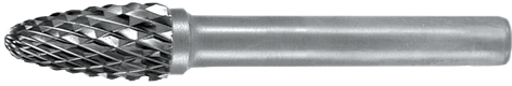 Hm-fræsestift Form    Rbf    Mm