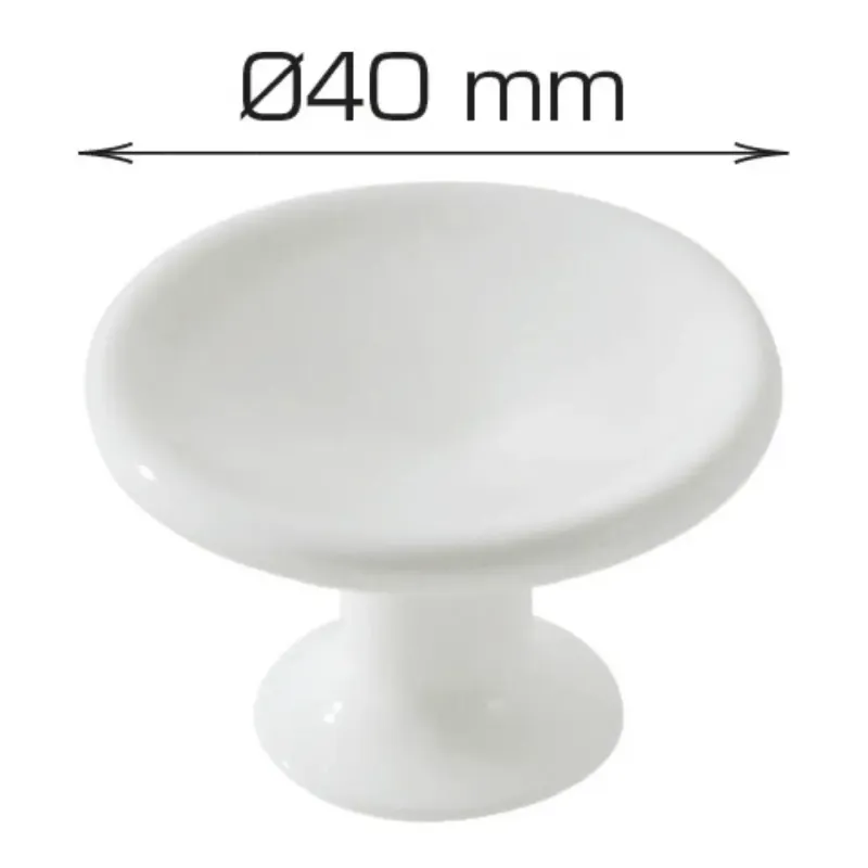 Home It Møbelknop ø40 30 Mm Hvid Plast