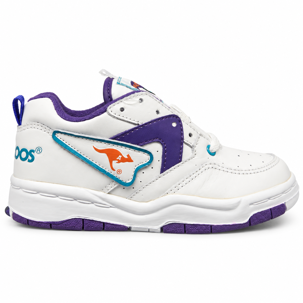 Kangaroos Swirl Hvid Børnesneaker 30