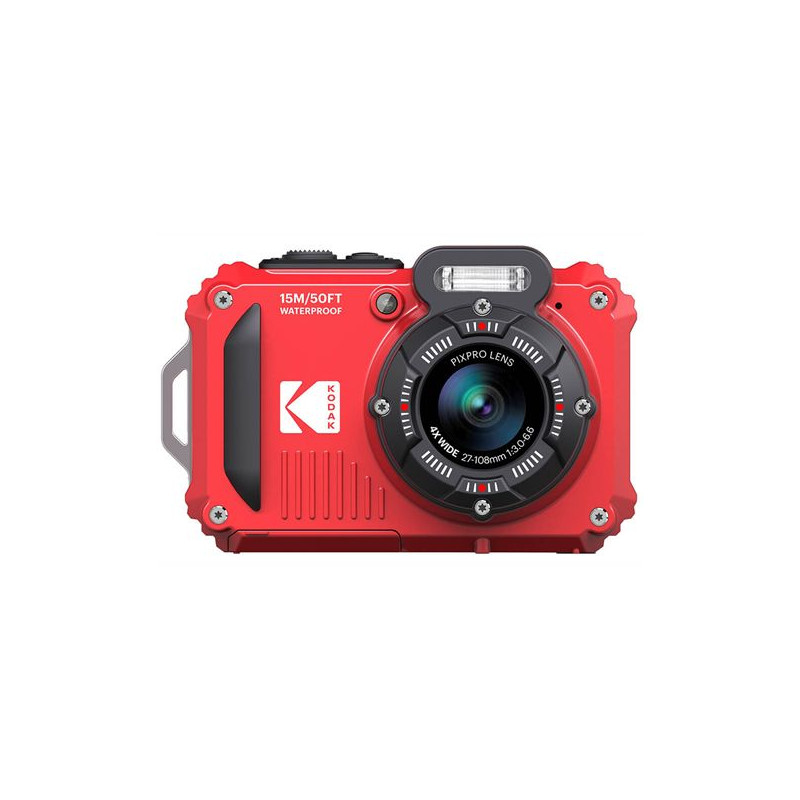 Kodak Pixpro Wpz2 5x Wp 16mp Wi-fi Rød Digitalt Kamera