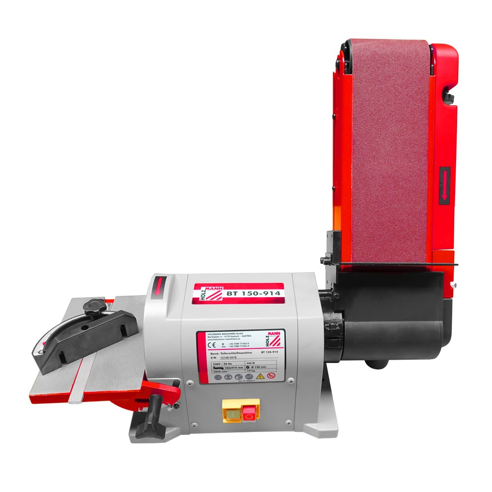 Kombi Båndsliber Og Skivepudsemaskine Bt150-914 230v Holzmann