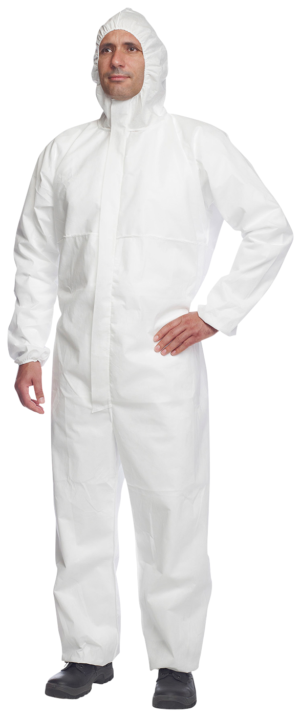 Korttidsdragt Proshield Basic Hvid Str