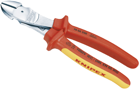 Kraft-skævbider Vde 74 06 160 Mm