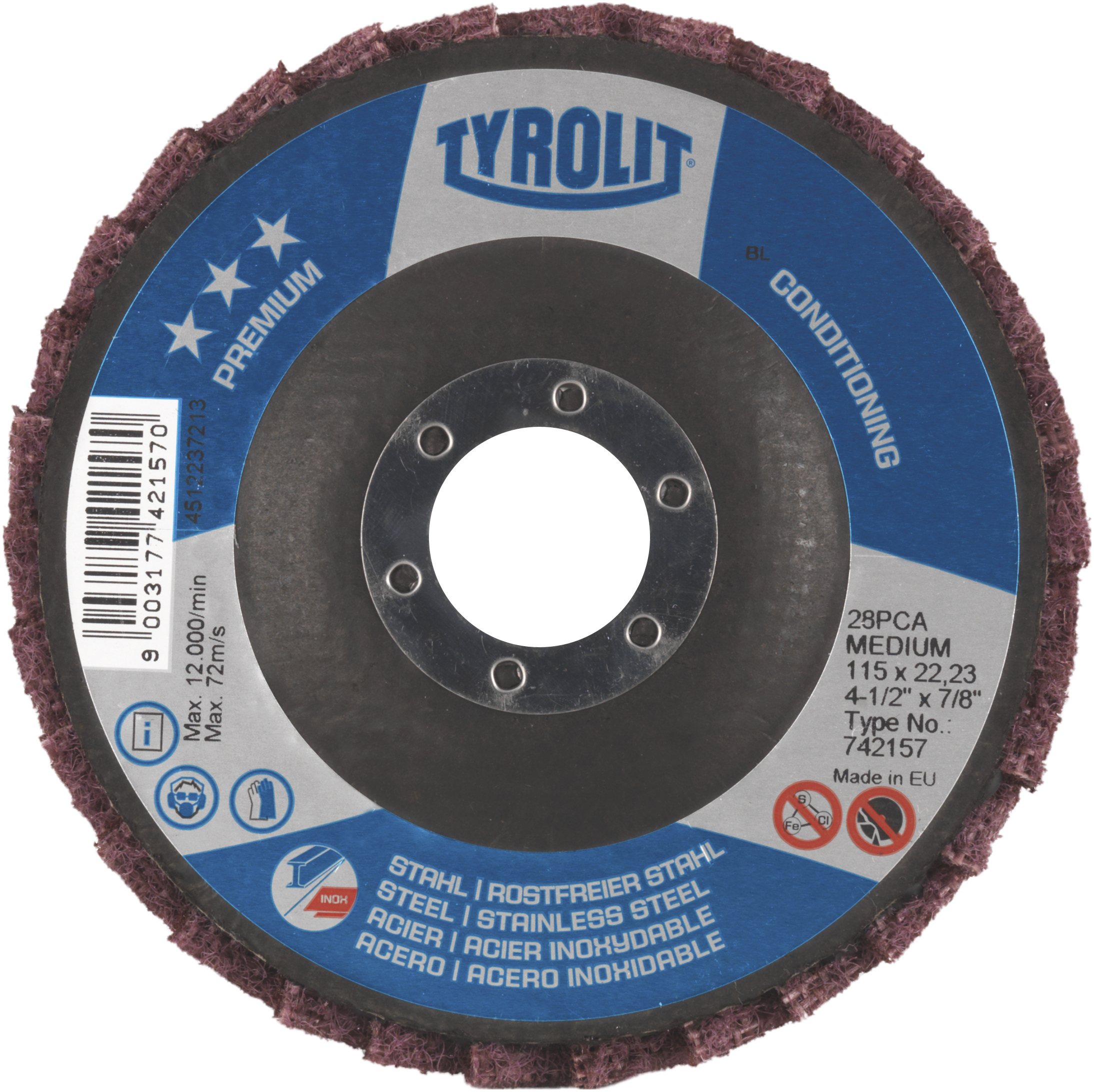 Lamelrondel Premium 28pca ø125 Grov