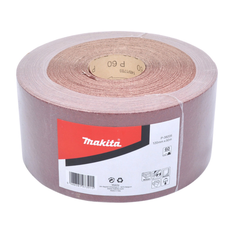 Makita Sandpapir Rulle 120mmx50m K60  -38205