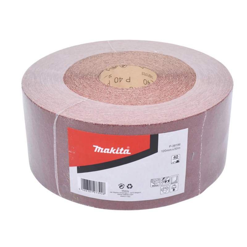 Makita Sandpapir Rulle 120mmx50m K40  -38196