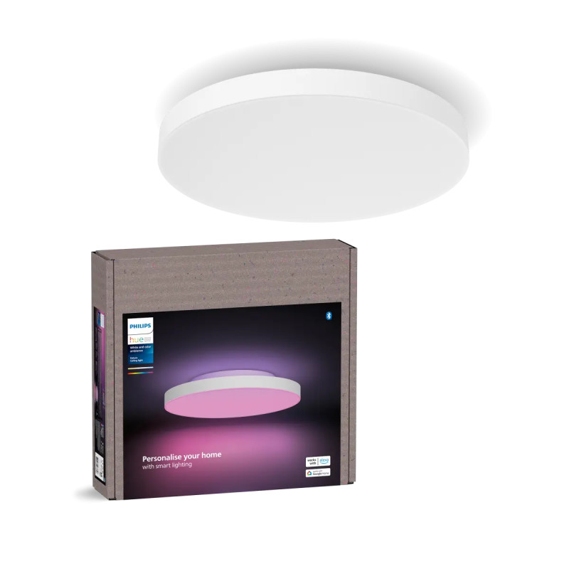 Philips Hue Datura White And Color Ambiance Rundt ø38 Cm Led Loftpanel Lille Hvid